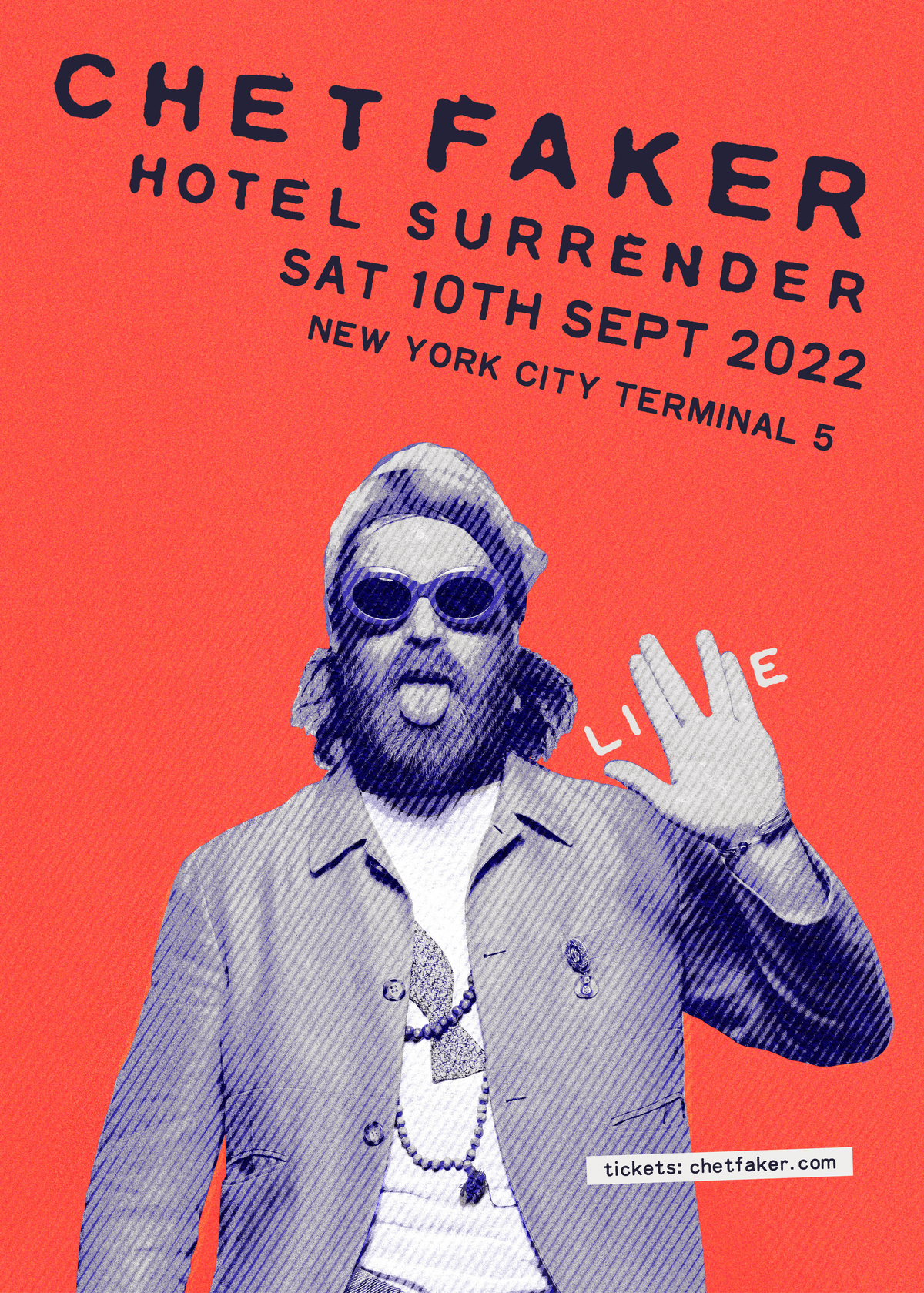 Chet Faker Hotel Surrender Tour Poster — Andrew Murabito