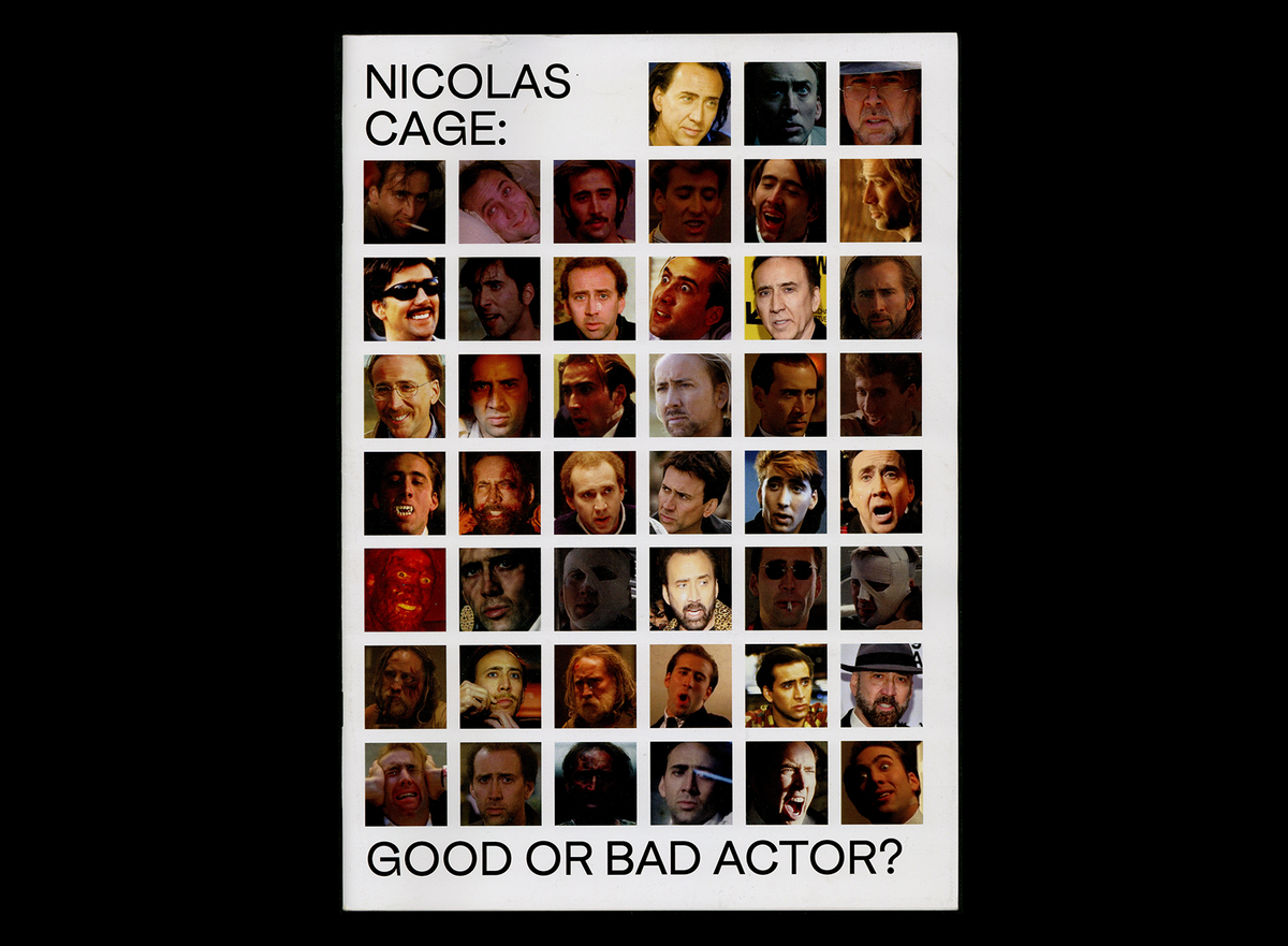 NICOLAS CAGE: GOOD OR BAD ACTOR? — Chiara Chiavazza
