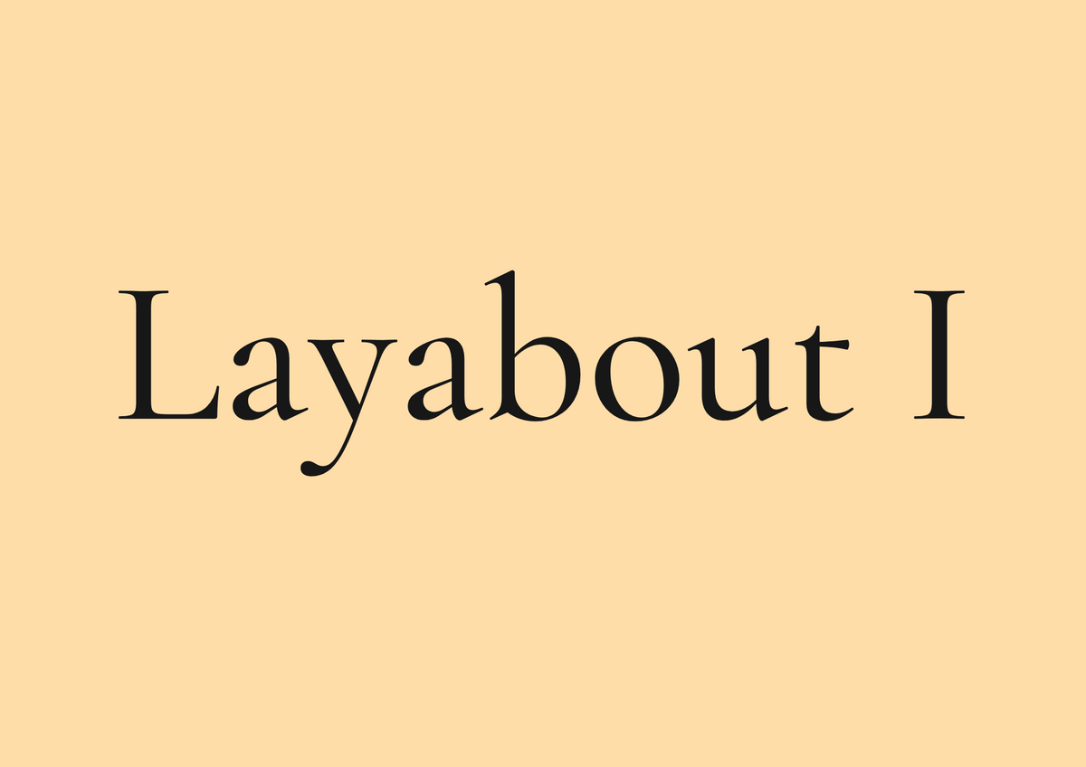 5 letter word for layabout