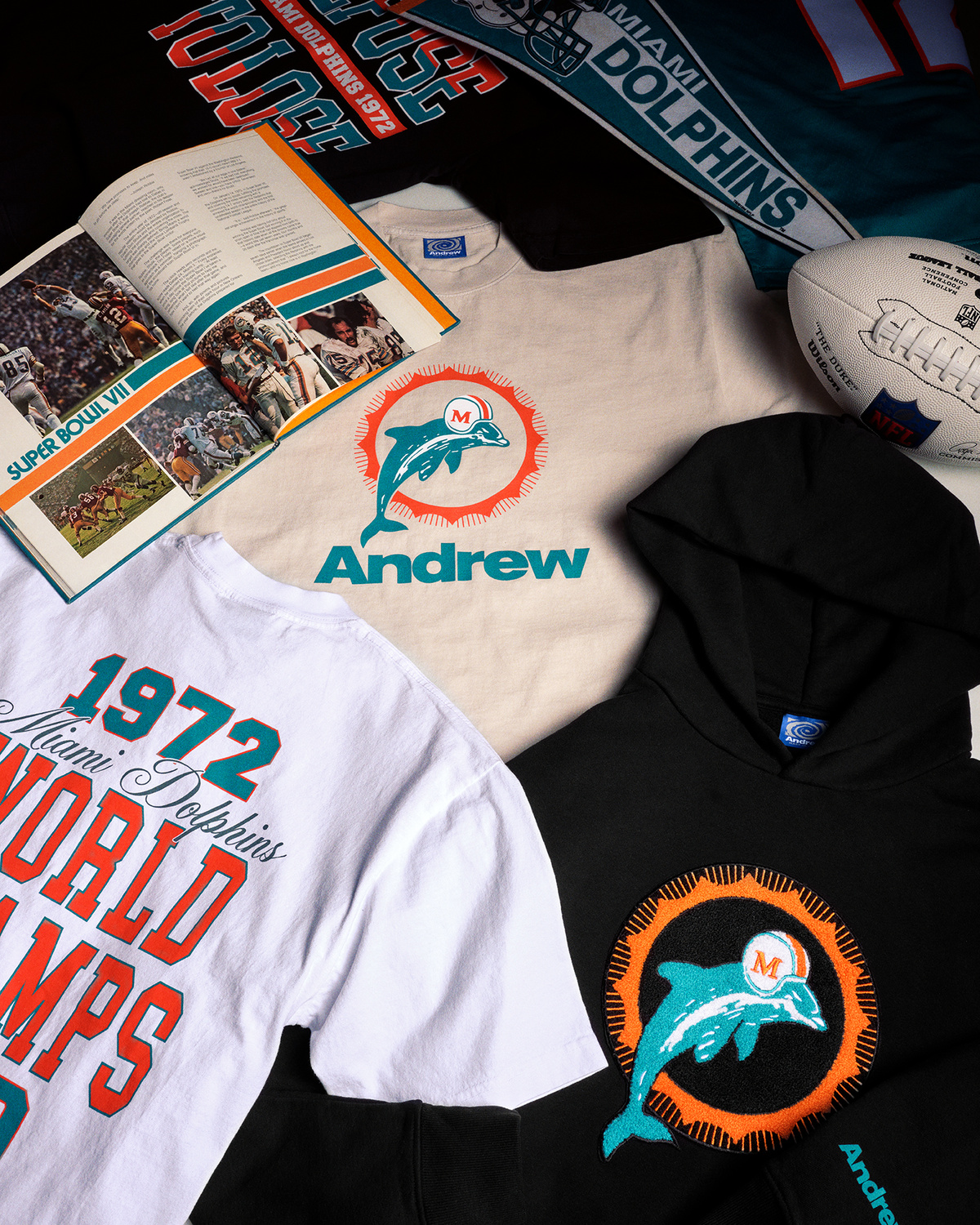 Refuse To Lose Miami Dolphins Black 50th Anniversary X Andrew