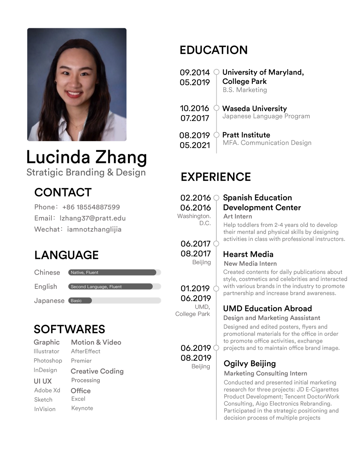 Resume CHN — LucindaZhang