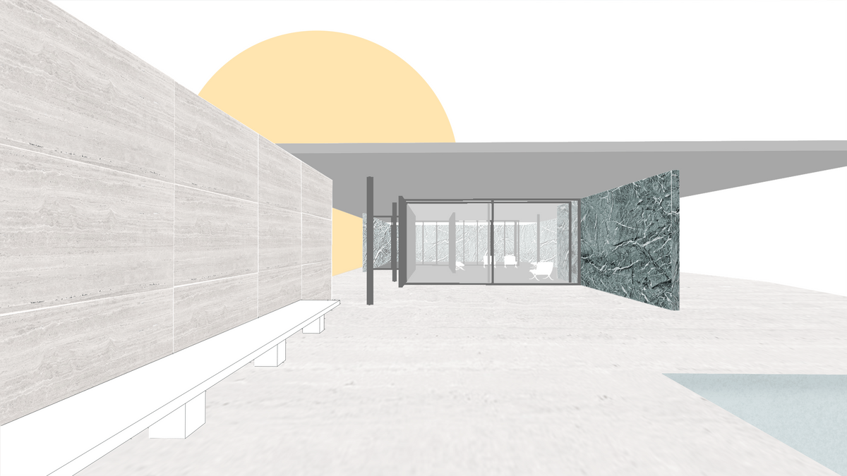 barcelona pavilion materials