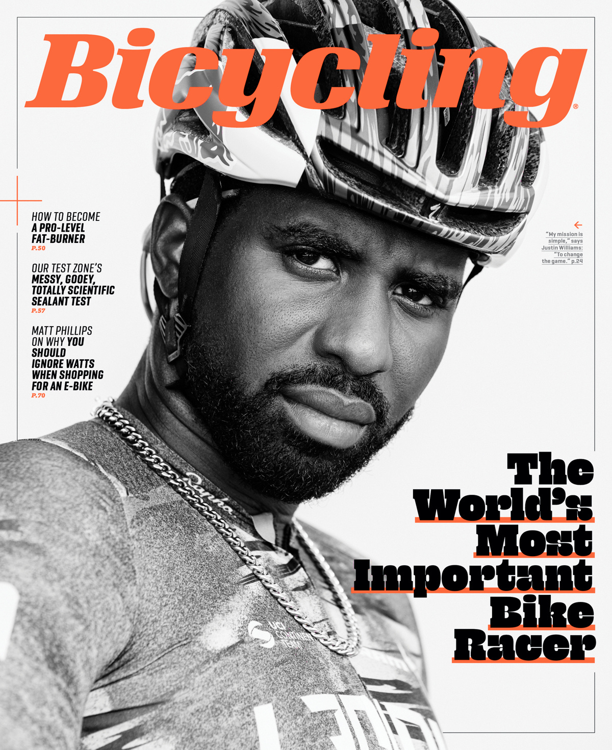 bicycling magazine justin williams