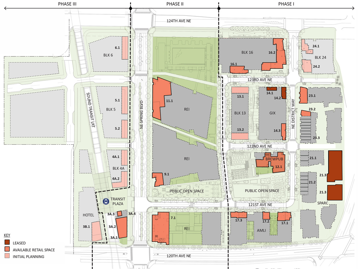 Spring District Retail Masterplan, Bellevue, Washington — Northwest Studio