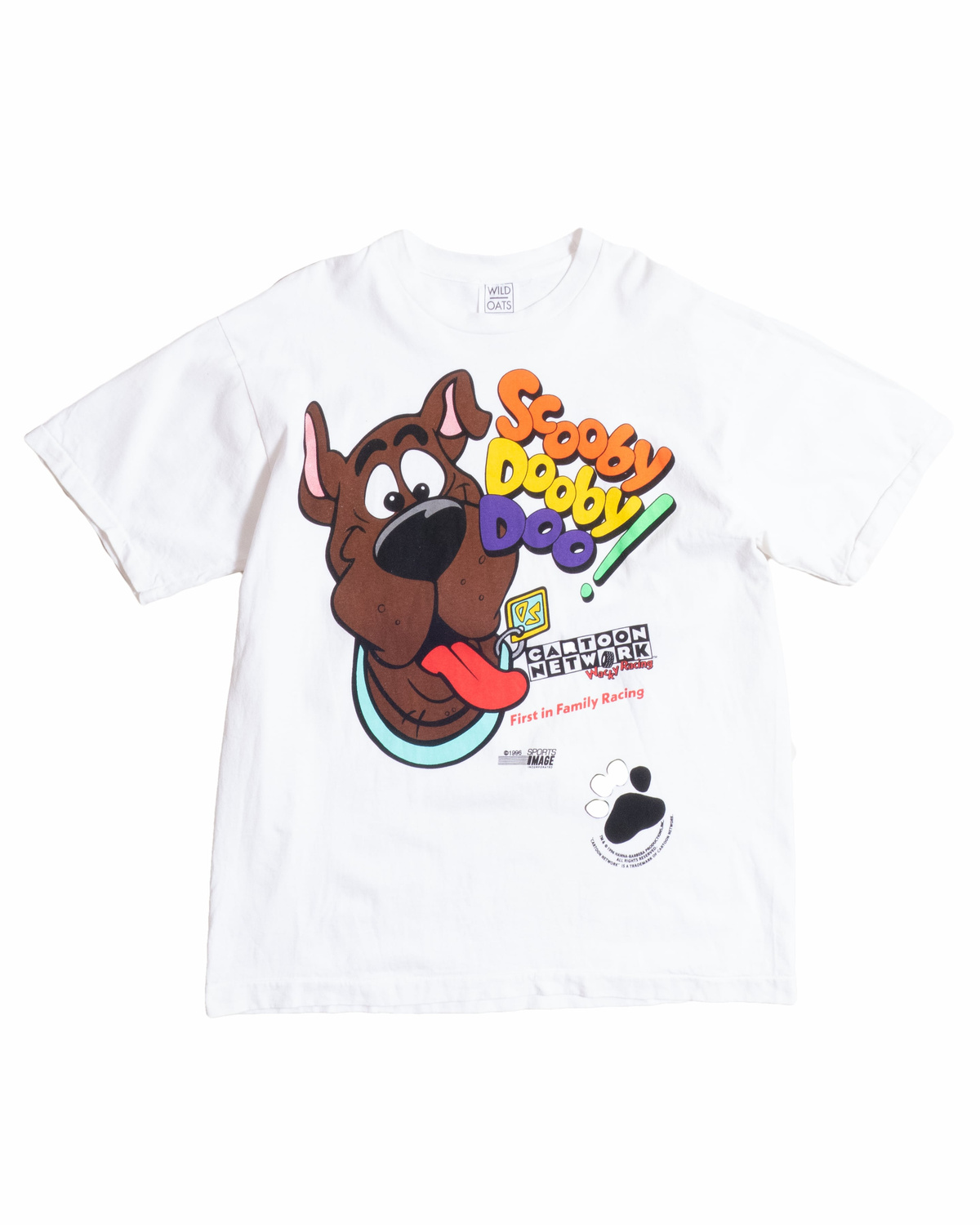 90s　Scooby-Doo　キャラＴシャツ　ボーダーＴ　ワーナー・ブラザース 90s Scooby doo tee - sponge