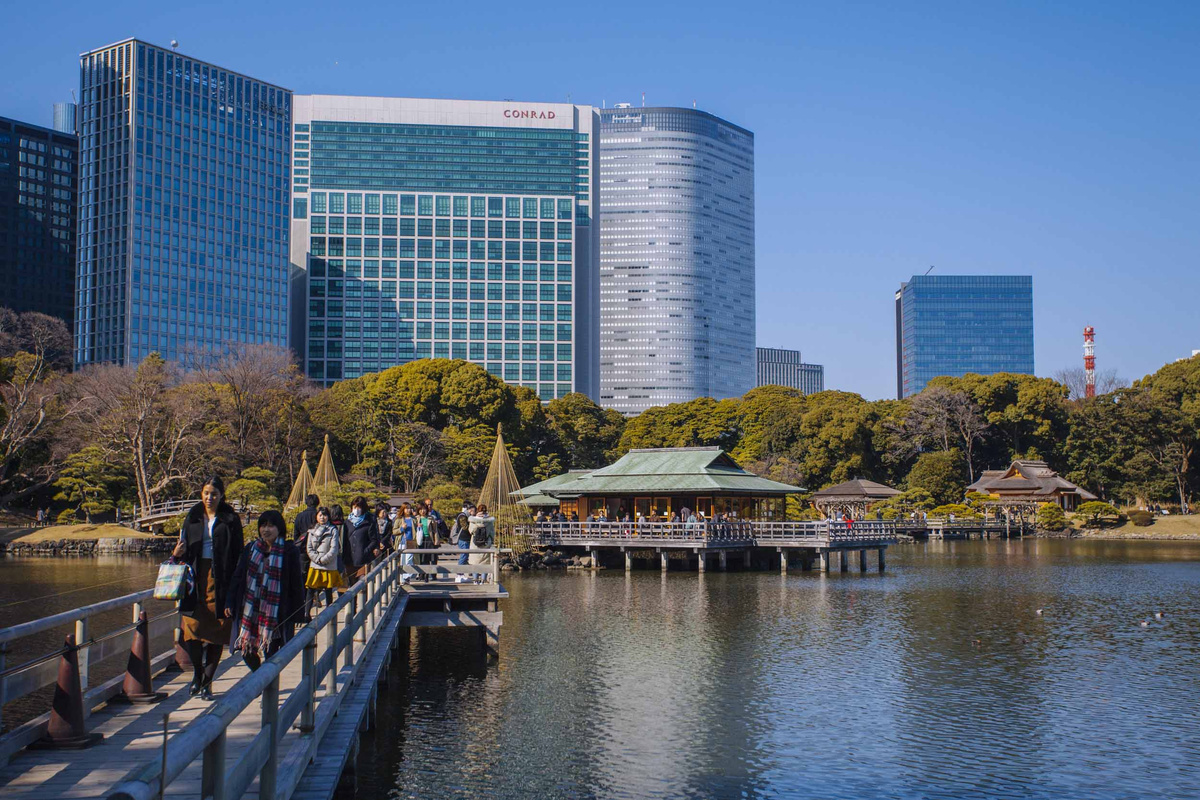 Hama Rikyu Garden And Tea House Shiodome When In Tokyo Tokyo S Art Design And Architecture Guide