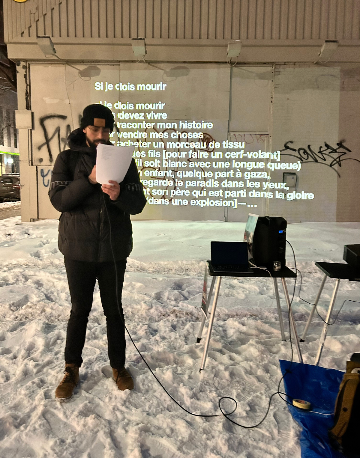 Projection mapping working group feminist media studio