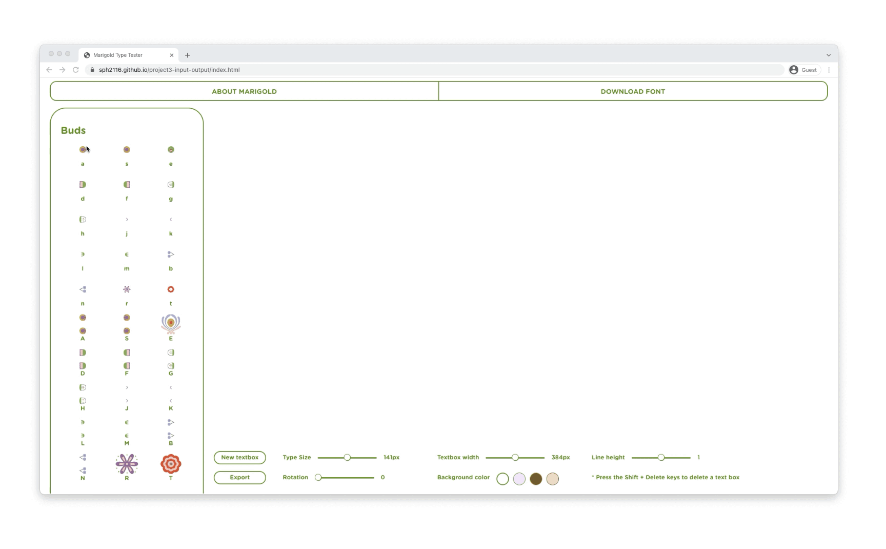 marigold-teaching-type