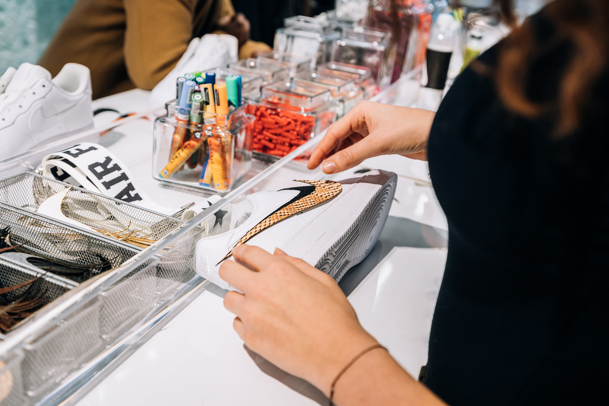 Nike's SoHo Store's Customization Studio For Air Force 1 Shoes And Apparel