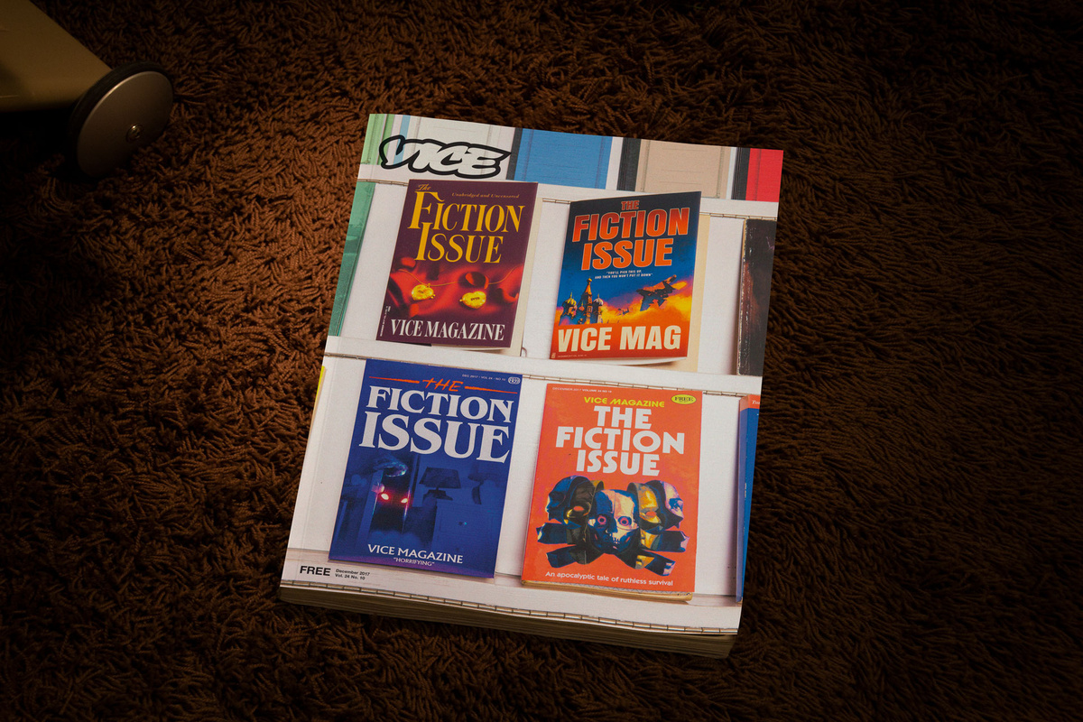 VICE Magazine: The Fiction Issue Cover - Kitron Z Neuschatz