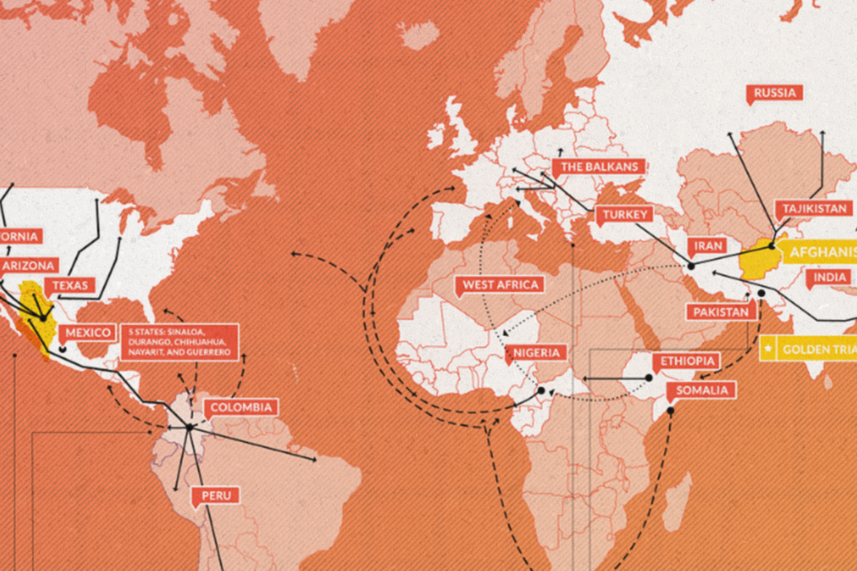 World Drug Travel — Map — Sarah MacReading