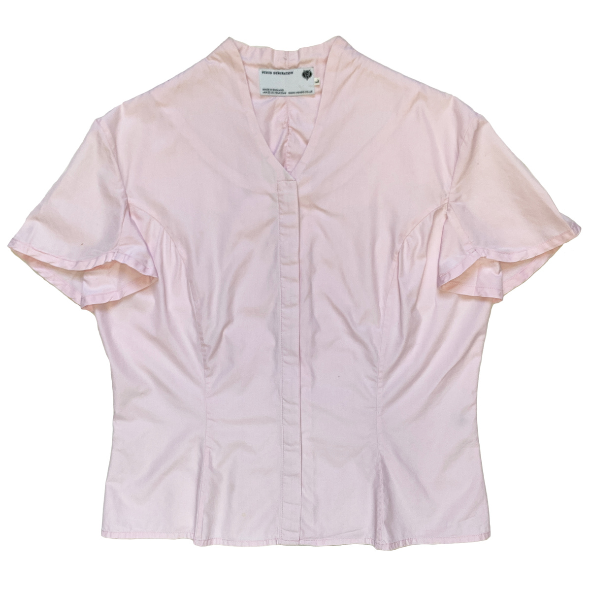Vexed Generation, S/S 1997 Panelled Collarless Uniform Shirt — LA NAUSÉE
