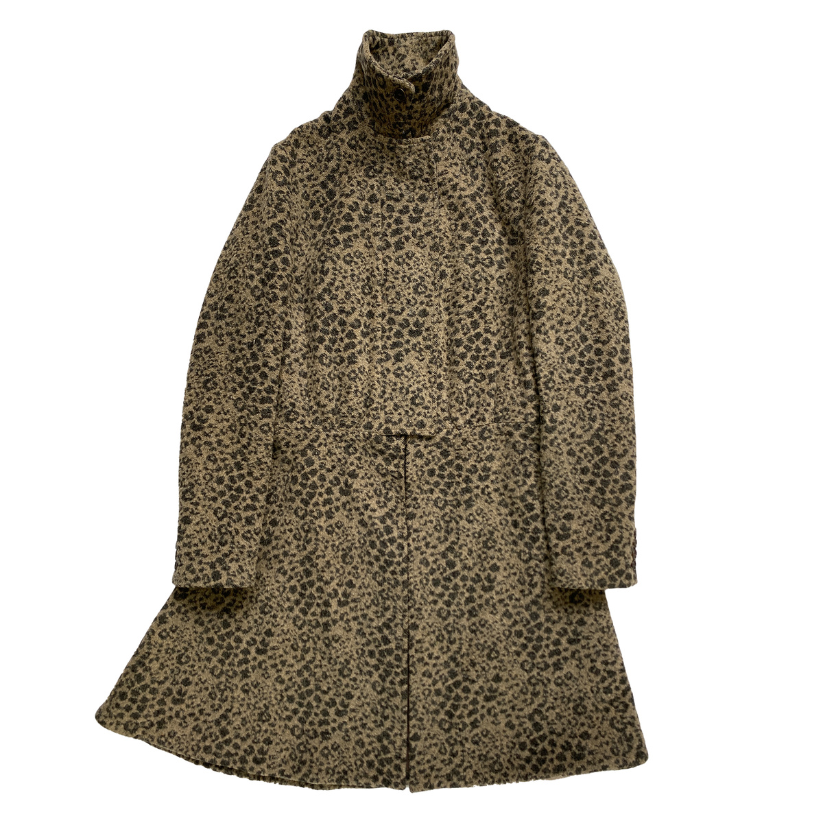 ジャケット・アウター AW2001 HELMUT LANG LEOPARD COAT archive AW2001 Helmut Lang 'Leopard' Heavy Alpaca Wool Single