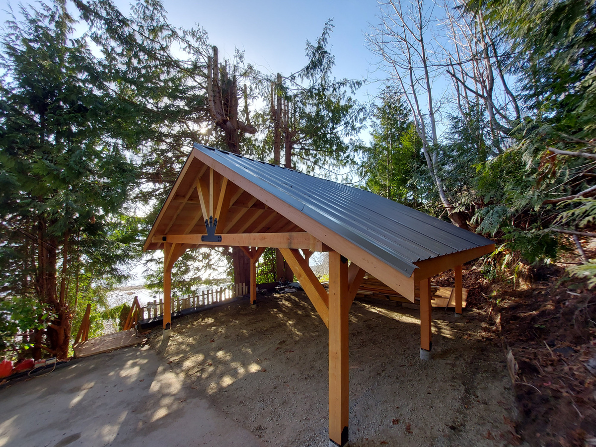 Timber Frame Carport — Turney Carpentry