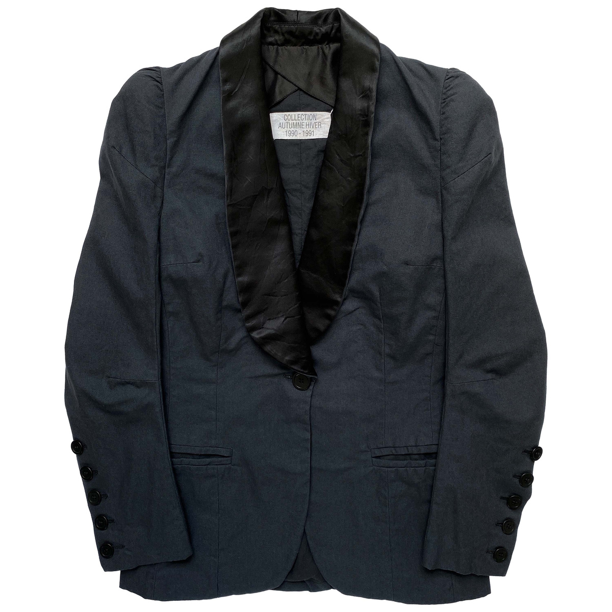 Maison Martin Margiela, A/W 1990 Cigarette Shoulder Tuxedo Blazer 