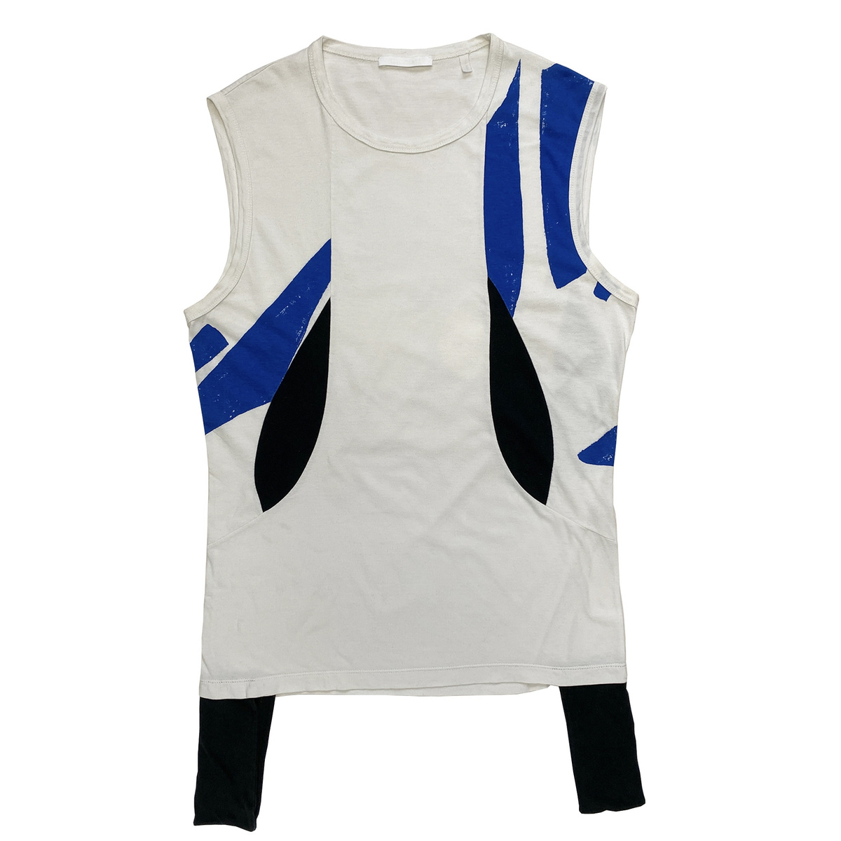Helmut Lang, S/S 2003 Deconstructed Abstract Print Tank Top - La 