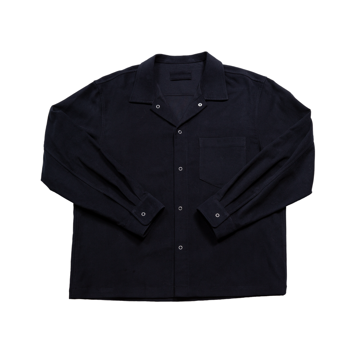 Shirt Dark Navy Moleskin — James Coward