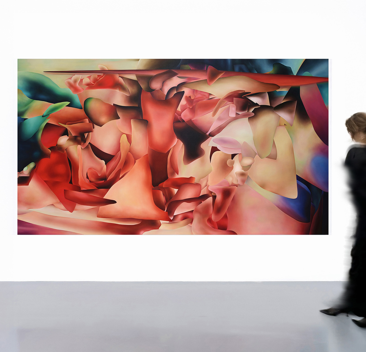Speaking in Tongues, 2024, Oil on canvas, 65 1/2 × 116 in | 166.4 × 294.6 cm
