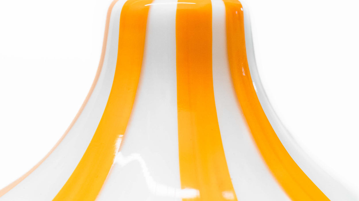 1950s cipolla pendant lamp Massimo vignelli for venini Murano glass 