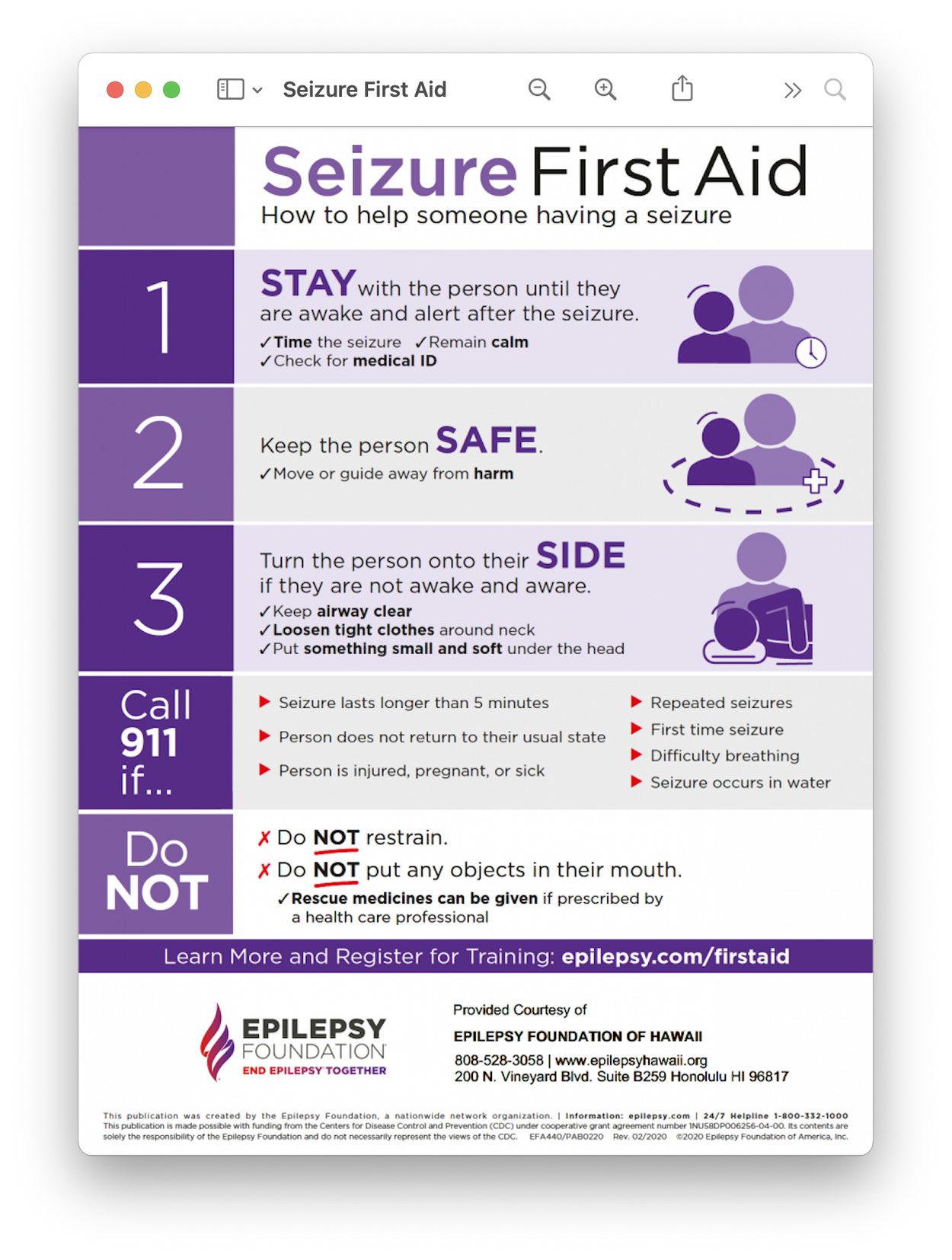 Seizure aid practices