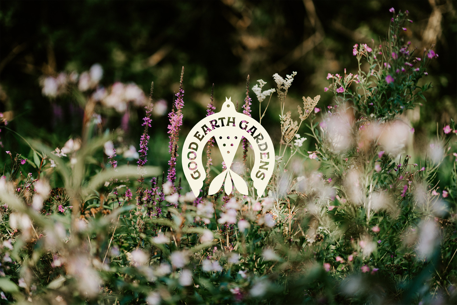 Good Earth Gardens logo design on flowers by Buddy-Buddy