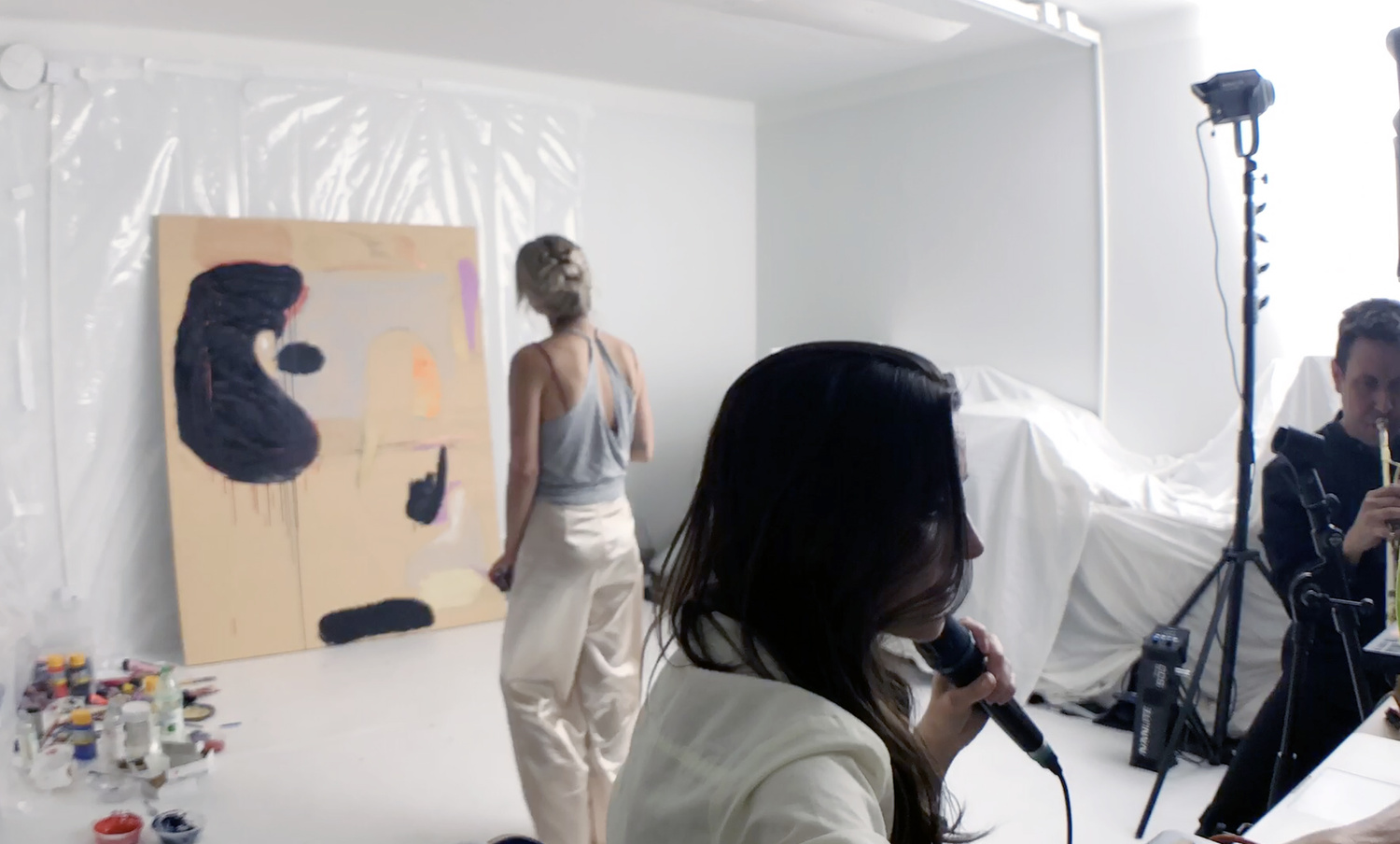 Art performance 'Paint Poetry Sound' - Cafe Proggis 2020