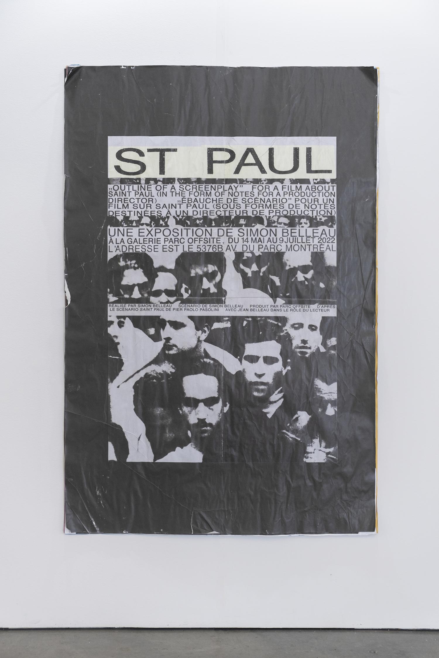 Exhibition poster for Parc Offsite, Eli Kerr.  ^