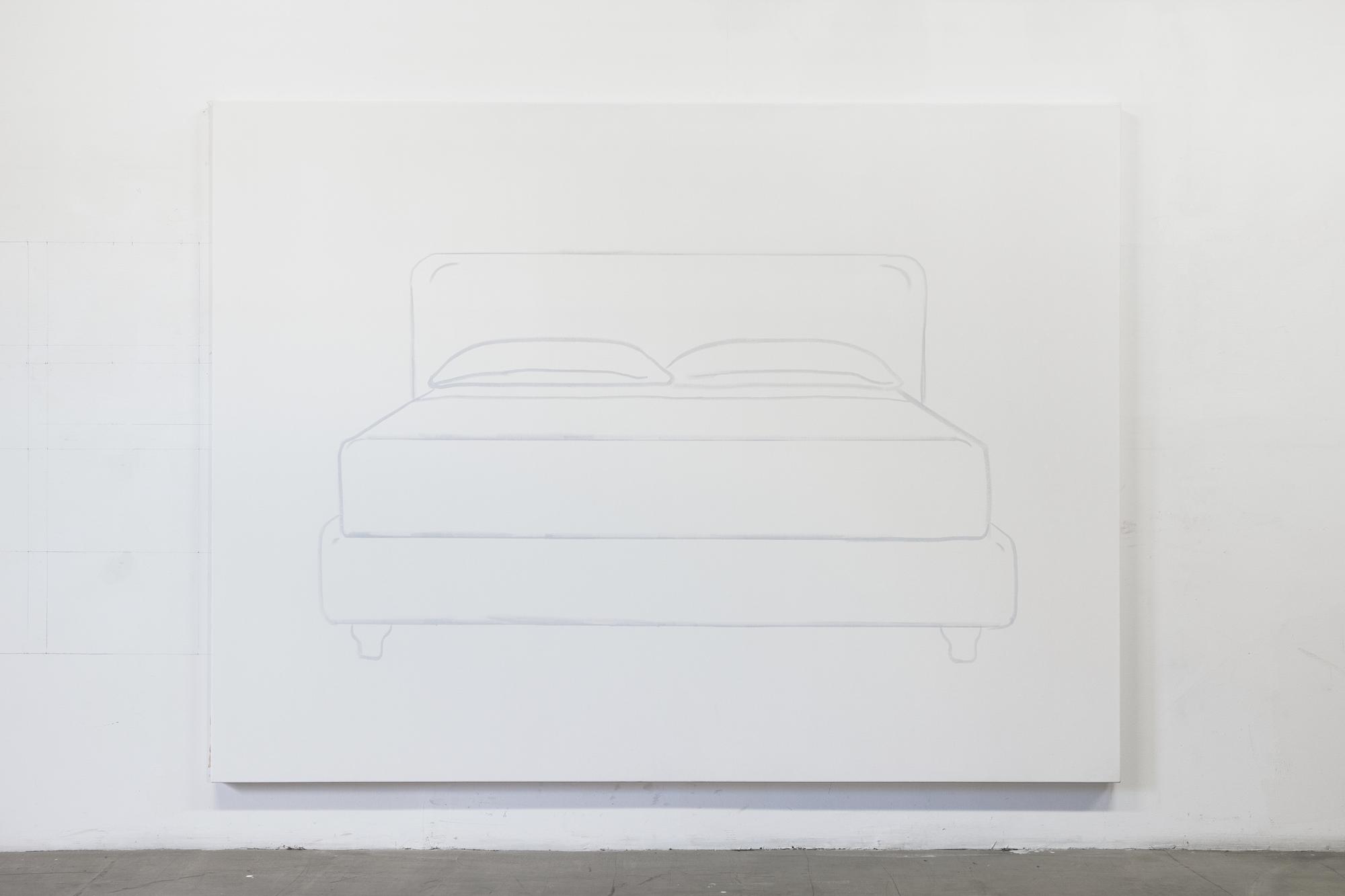 View from my desk. 2022.  Acrylic on canvas. 96x72in, 244x183cm. ^