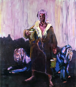 la lattaia, olio, 217x199 cm