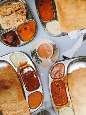 20190329, 09:36. Kuala Lumpur, Malaysia. The best kind of breakfast. It’s deliciously satisfying, it’s cheap, it tastes like nostalgia. I crave this in the morning and late at night. Nothing can beat eating thosai and drinking teh tarik at a mamak store. 