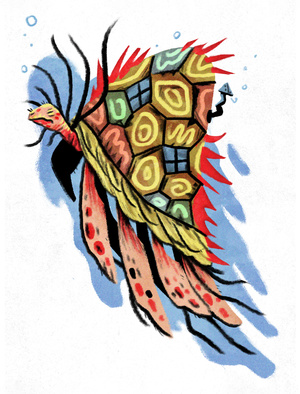 Sally the turtle witch