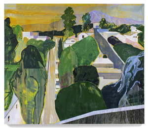 "Hillside" oil on canvas, 60 x 70 in., 2024