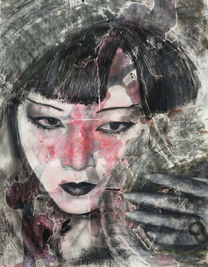 "ANNA MAY"79 x 65 cmAcrylic, collage, crayonSOLD