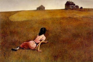 Christina's World painting by American artist Andrew Wyeth, 1948