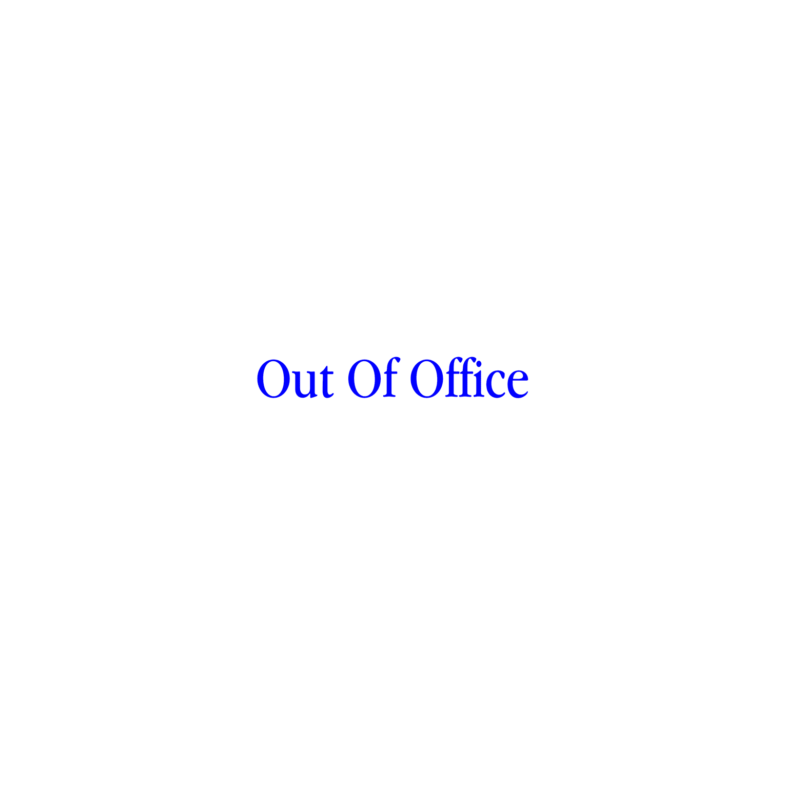 Out Of Office @ ADO