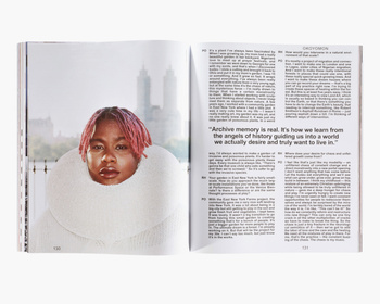 PIN–UP 33 F/W 22/23 – NEW AMERICANA CATEGORY Editorial design TECHNIQUE Offset & UV varnish (cover) DIMENSION 234 × 284 mm DATE 2022/23 FOUNDER & CREATIVE DIRECTOR Felix Burrichter ART DIRECTION Office Ben Ganz EDITOR Emmanuel Olunkwa