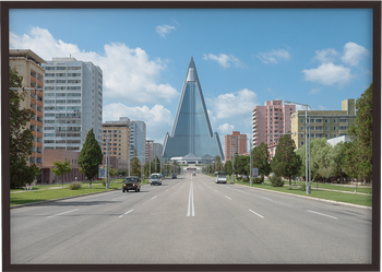 Calle Botong, Hotel Ryugyong. Corea del Norte