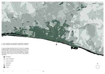 1:25000 scale Sussex biota map