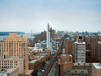 Perspective Rendering, Aerial View - Courtesy of Renzo Piano Building Workshop / Columbia University