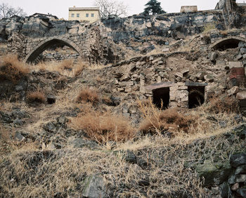 Ruins of armenians and greeks homes in the city of my ancesters, Talas, Kayseri, in Anatolia. Talas was a merchant city on the silk road inhabited mainly by Armenians and Greeks until the beginning of XX° century. The region was very much affected by the massacres and deportations and the only armenians left were harassed to leave the city. Today, Sarkis is the only Armenian left in Talas.