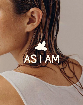 Conceptual rebrand of As I Am, a natural haircare company with a focus on textured and curly hair