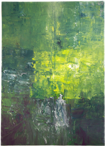 Untitled, 2011, gloss paint on canvas, 152 x 244 cm