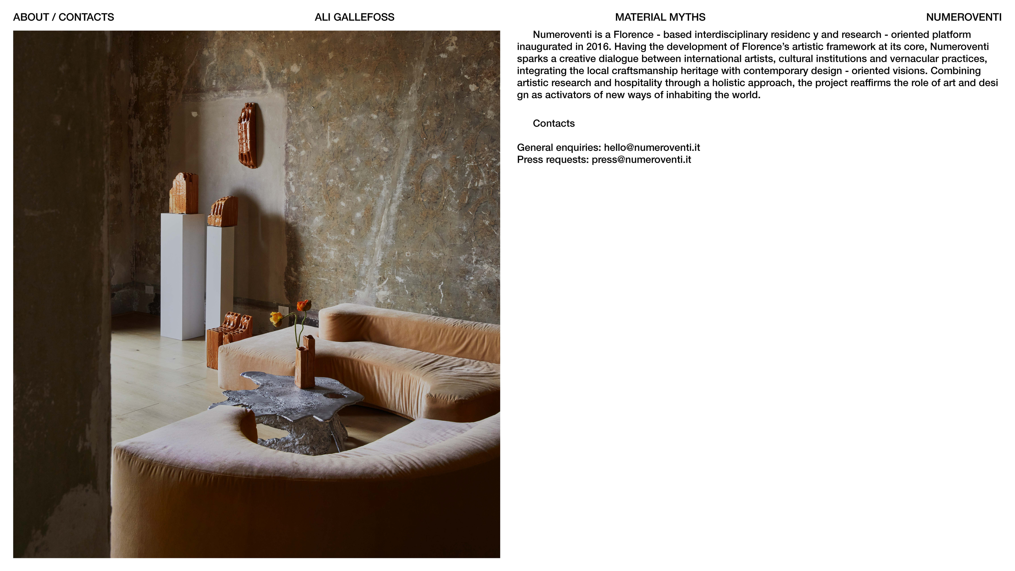 Ali Gallefoss Catalogue — Numeroventi