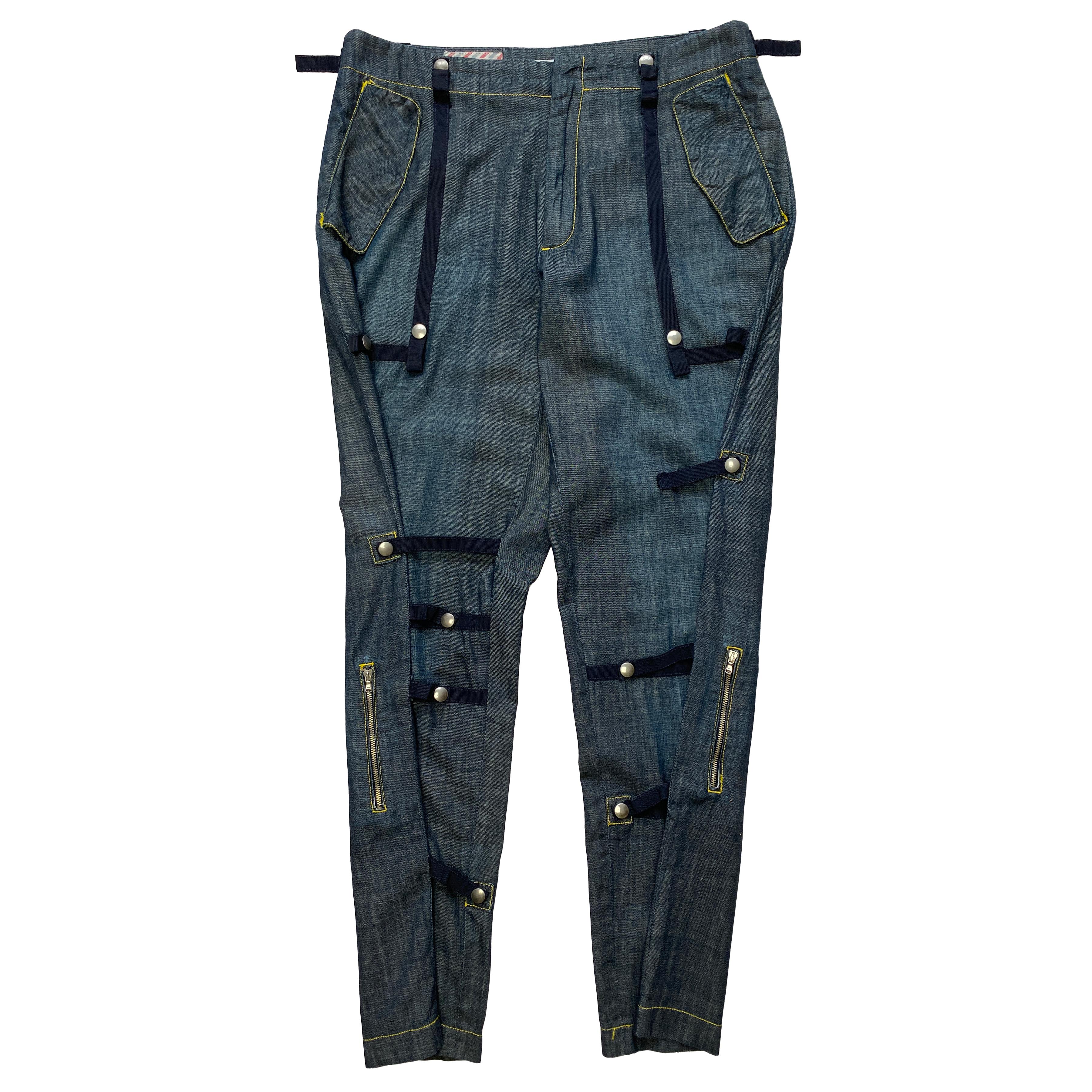 Hussein Chalayan, S/S 2003 Bondage Denim Trousers - La Nausée