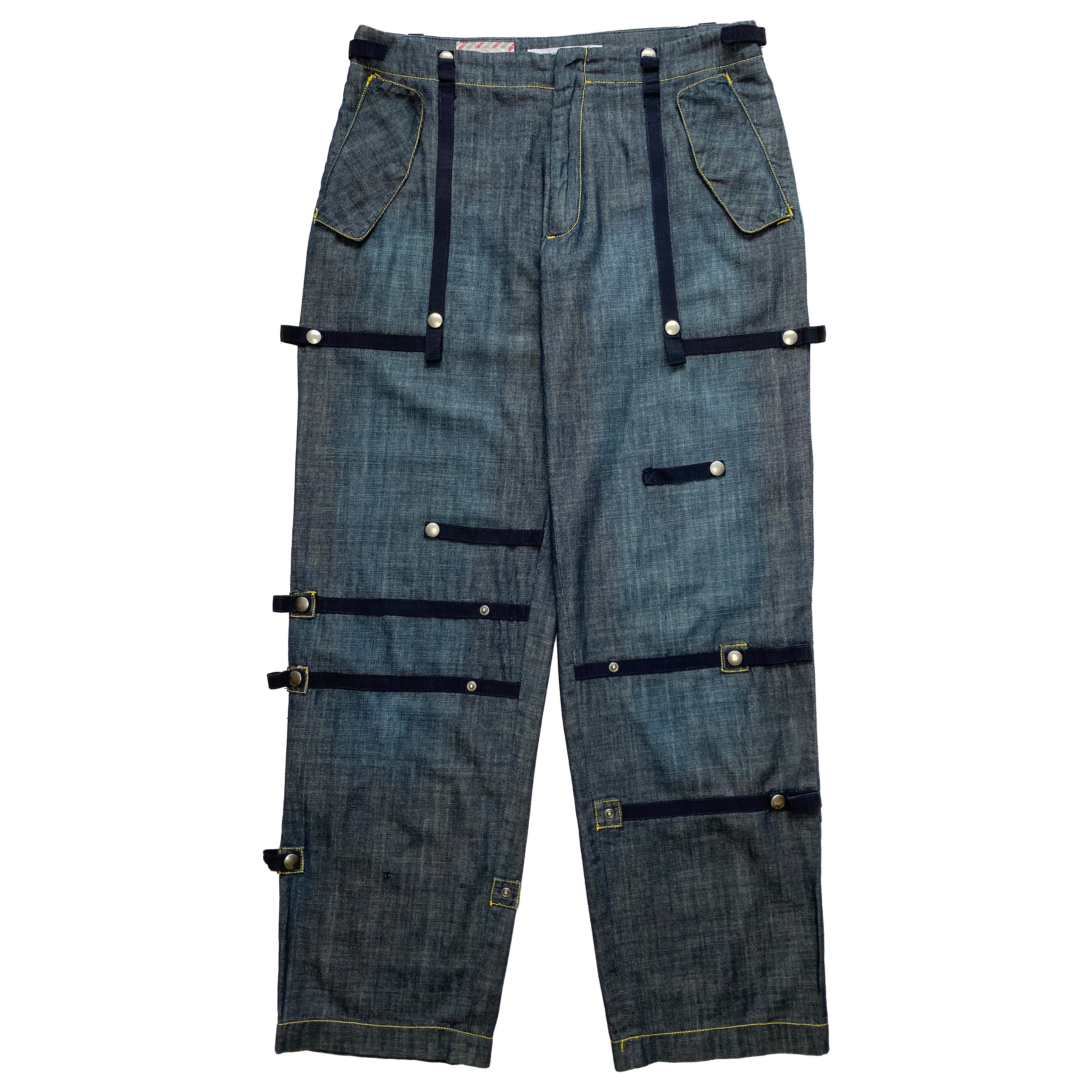 Hussein Chalayan, S/S 2003 Bondage Denim Trousers - La Nausée