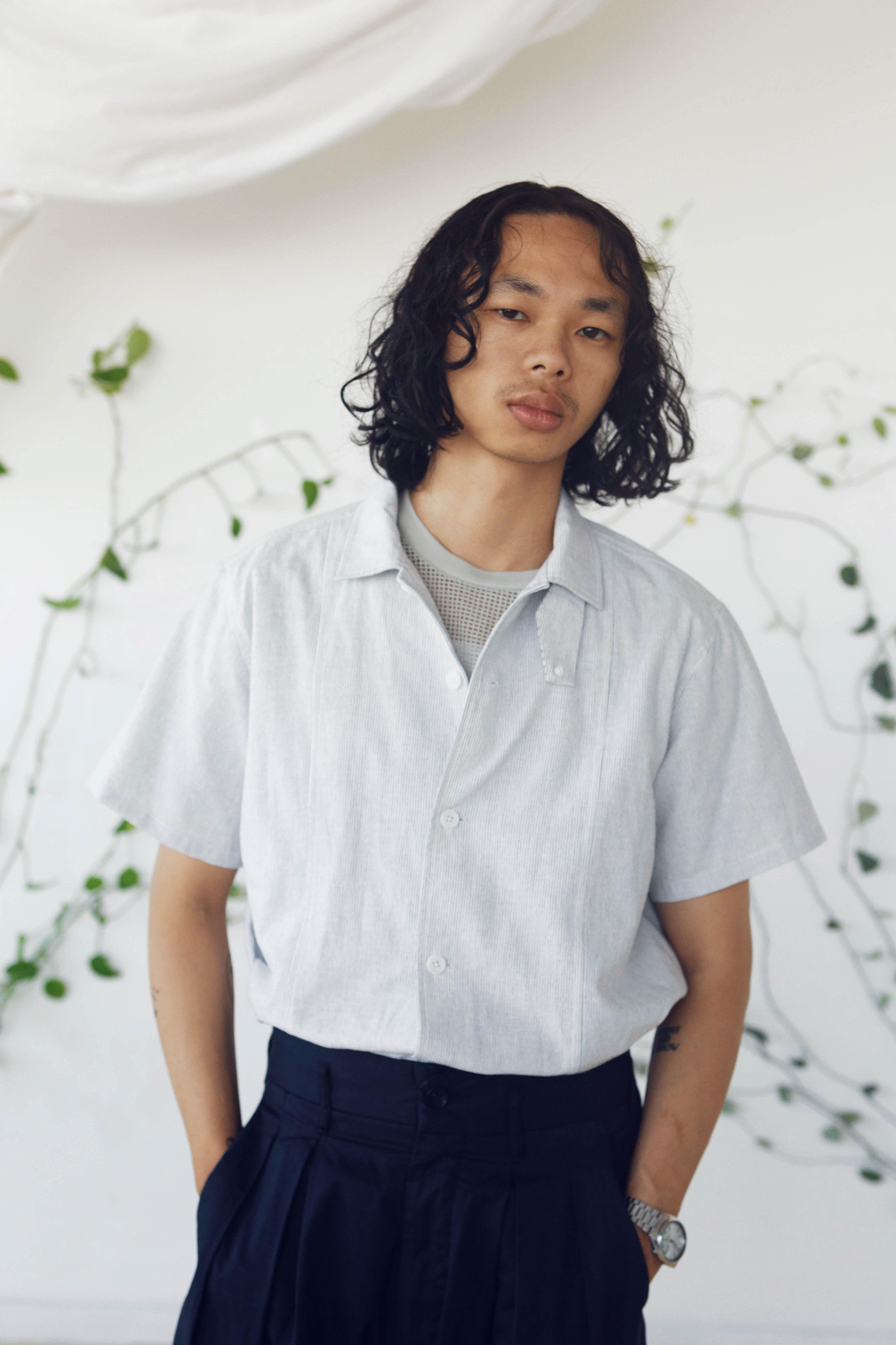 15.2 Chelsea Camp Collar - White - All Play No Work LLC