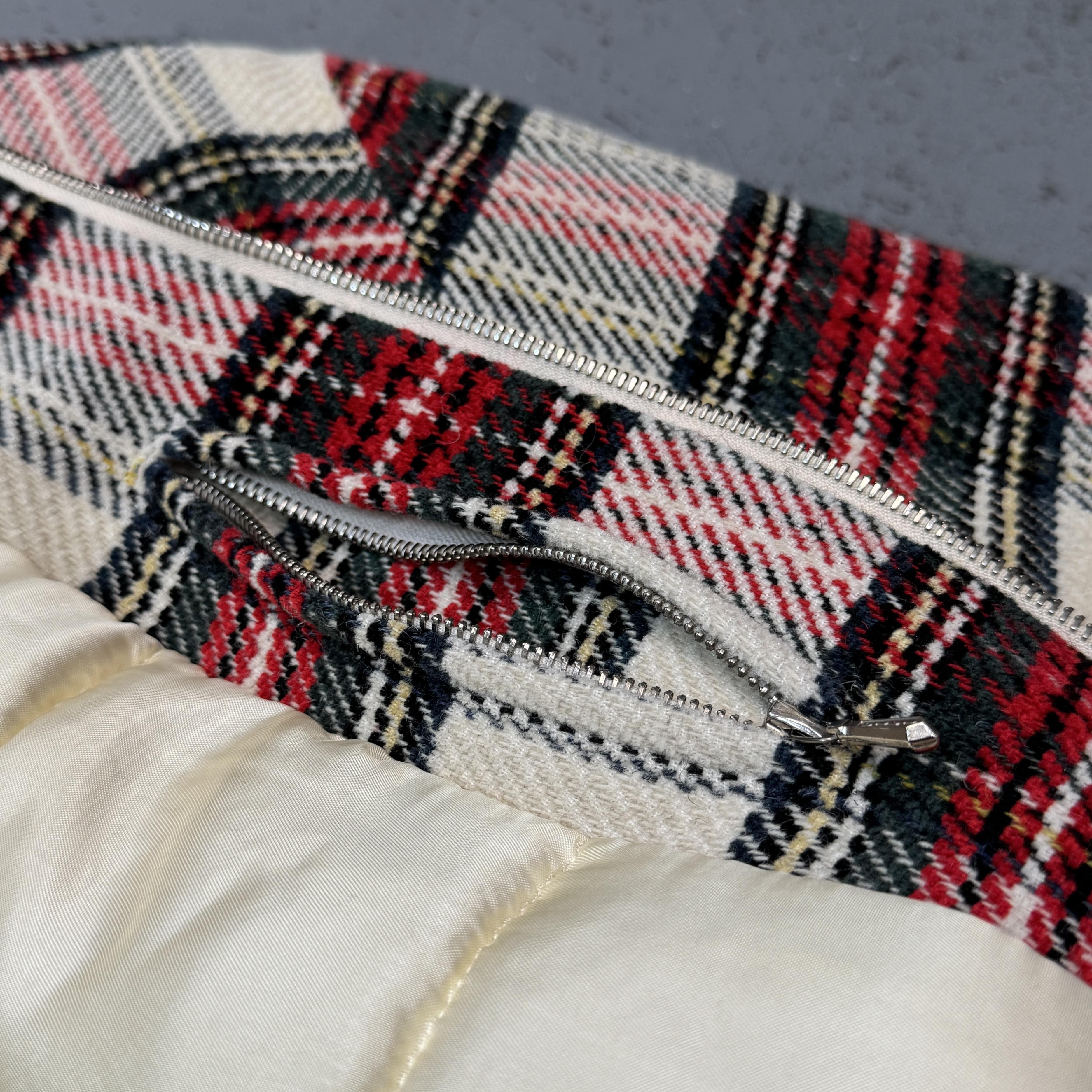 Katharine Hamnett, 1990's Plaid Wool Bomber - LA NAUSÉE