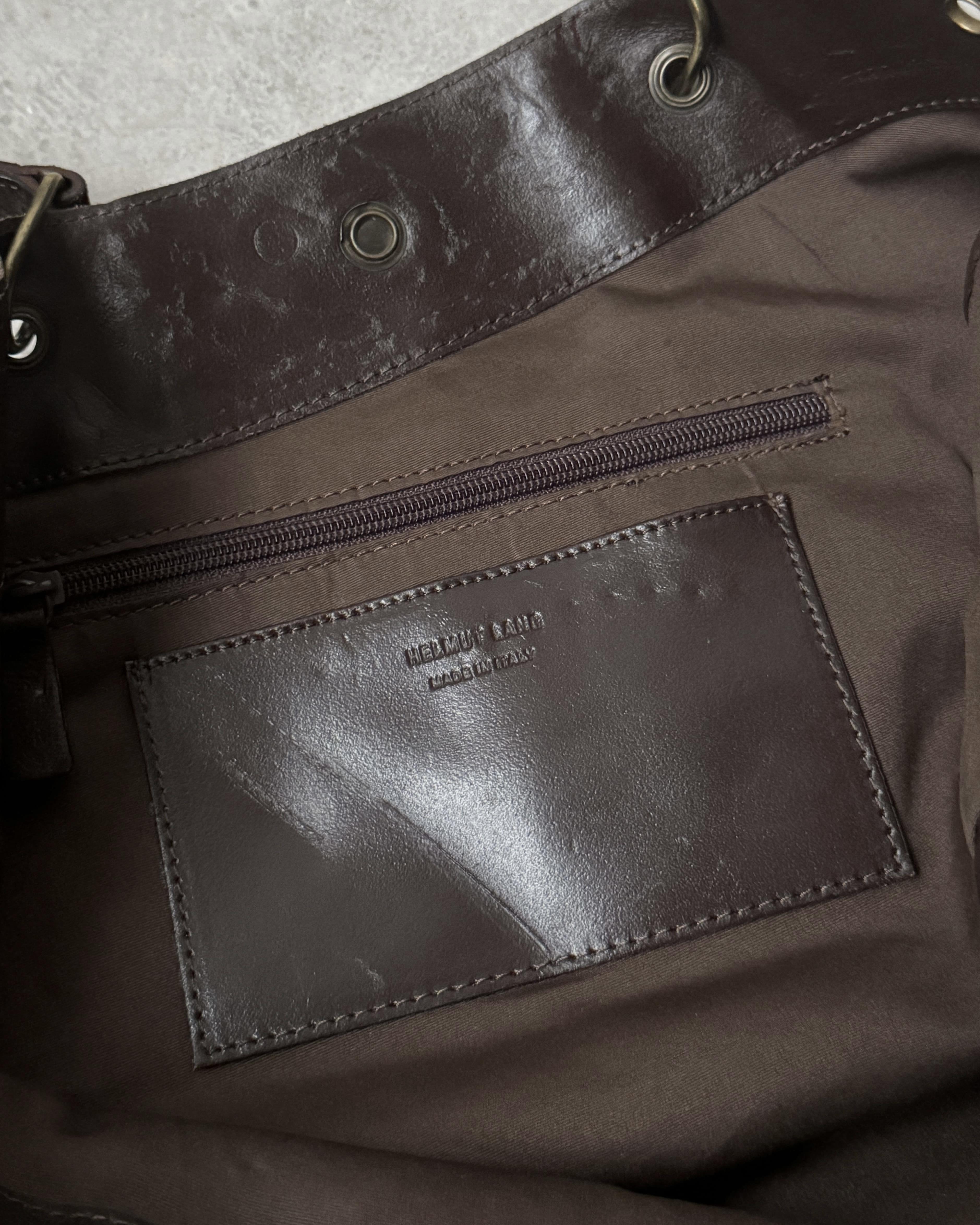 HelmutLang 90’s military shoulder bag Helmut lang, 1990s Asymmetrical Cowhide Military Shoulder