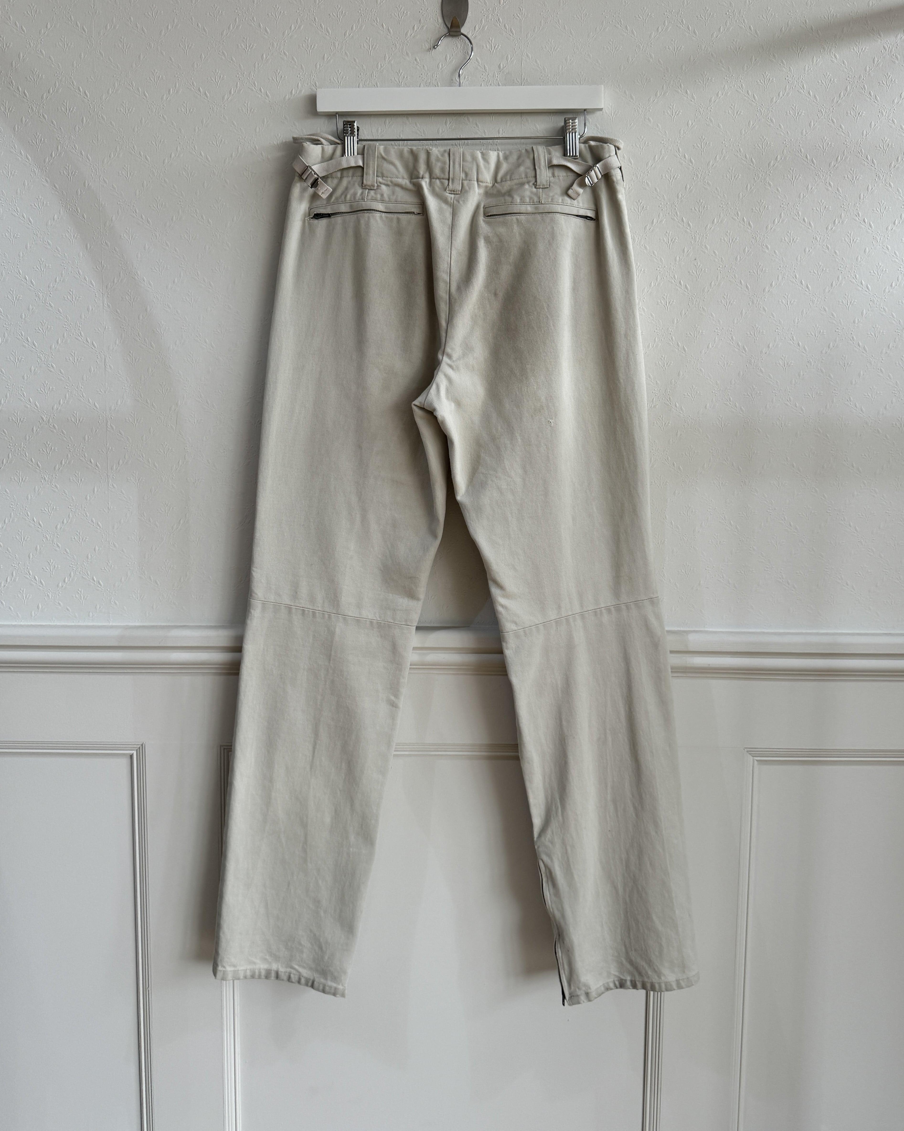 Helmut Lang, A/W 1999 Woven Cotton Astro Biker Trousers - LA