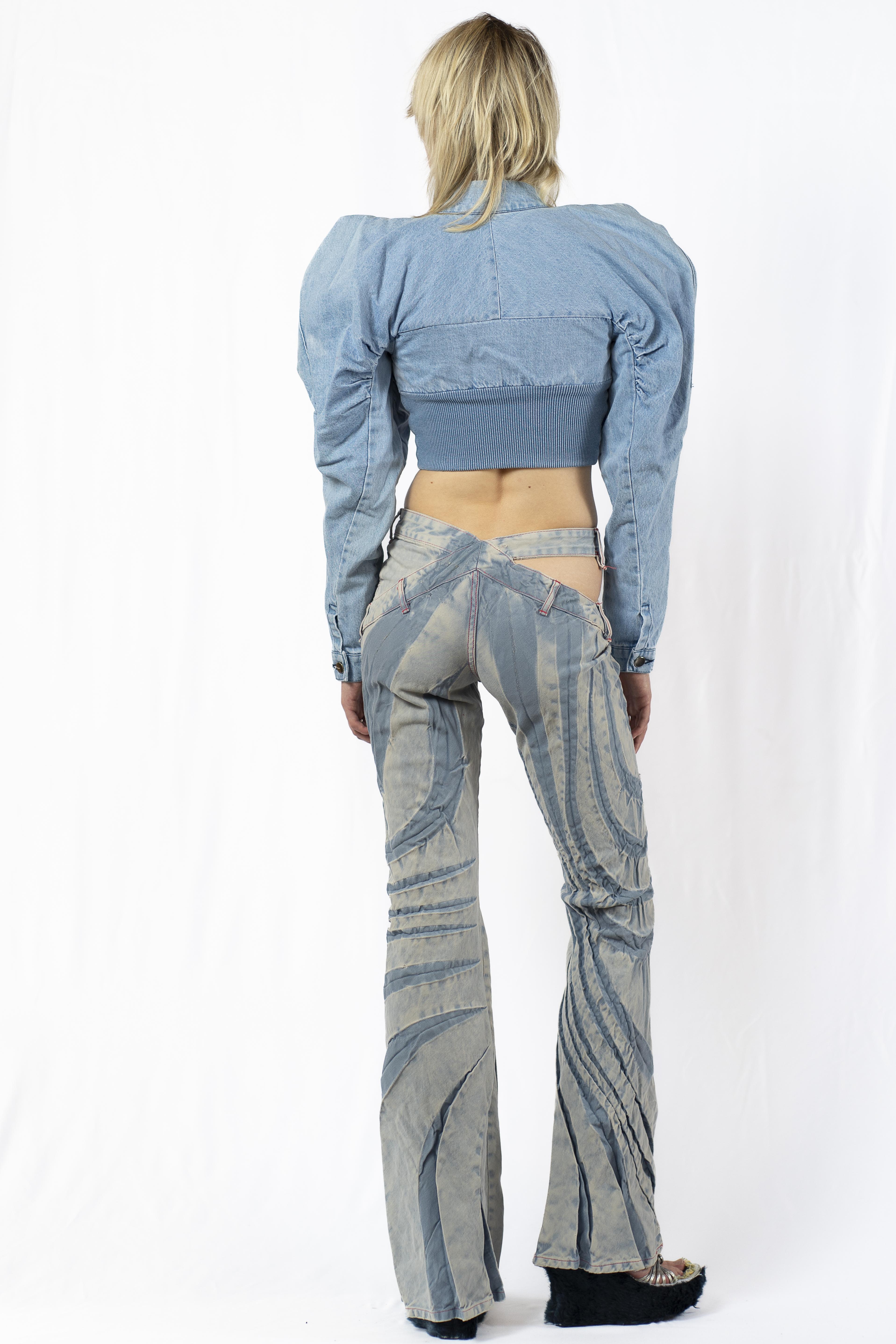 【Masha Popova】TRIBAL BIAS CUT JEANS バイアスカットデニム TRIBAL BIAS CUT JEANS £400 - Masha Popova